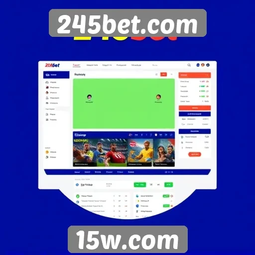 Interface e usabilidade do 245bet.com