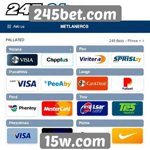 Métodos de pagamento oferecidos pelo 245bet